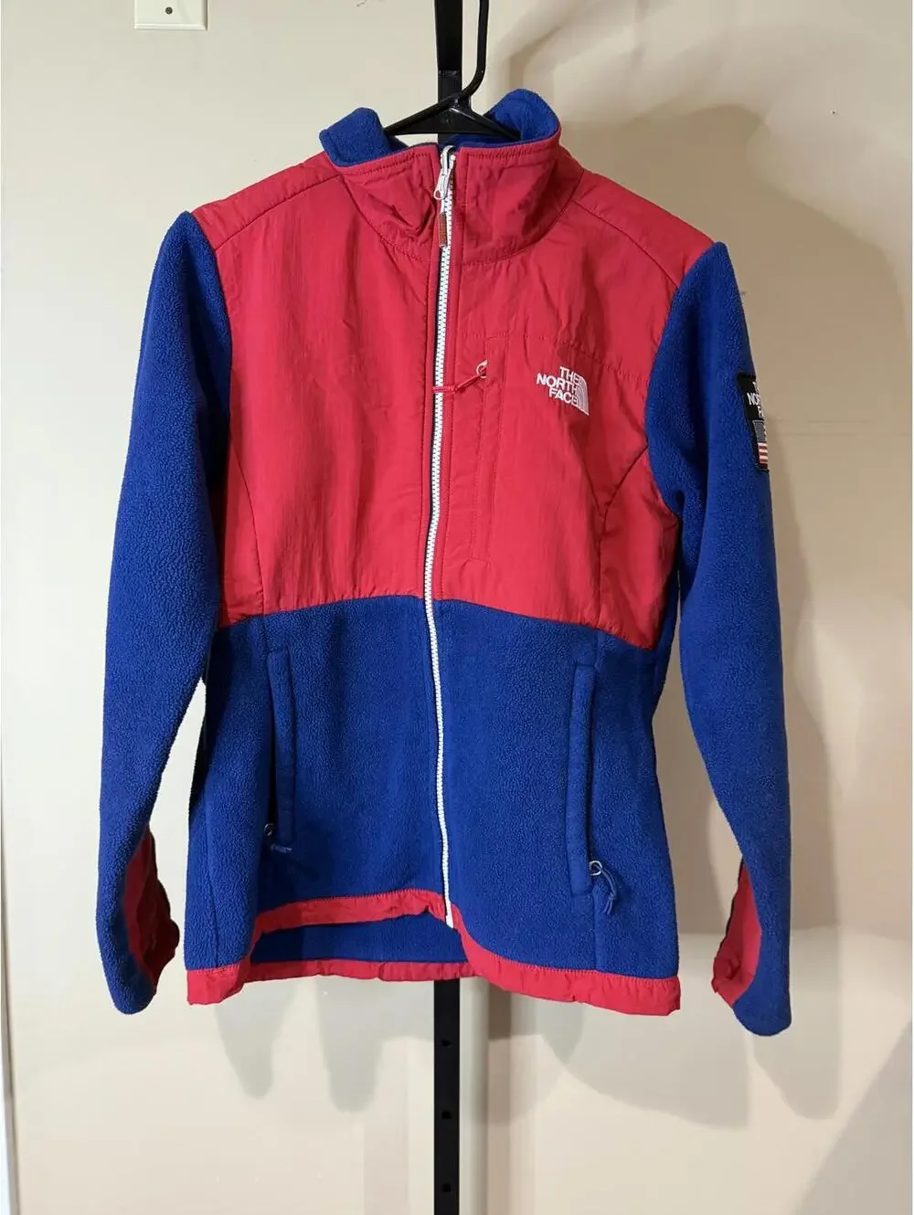 The North Face Women's Fleece Jacket Blue and Red RU 14 Denali
